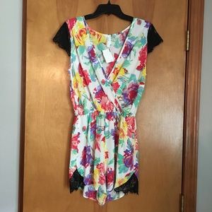 NWT Floral Romper